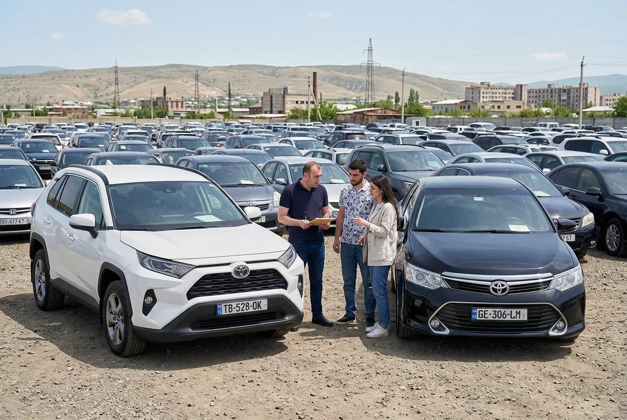 Цены на Toyota RAV4 и Camry в 2026: покупать в Грузии или везти из США?